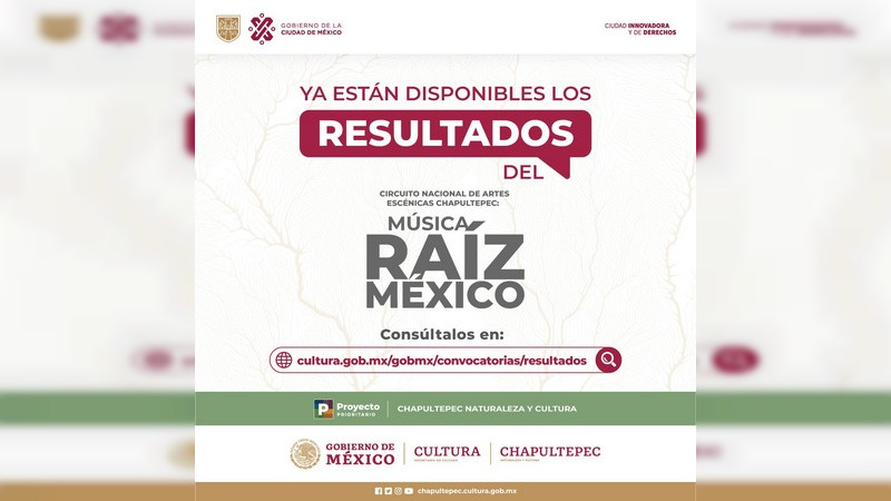 Son 5 proyectos michoacanos los ganadores del Circuito Nacional de Artes Escénicas Chapultepec: Música Raíz México 