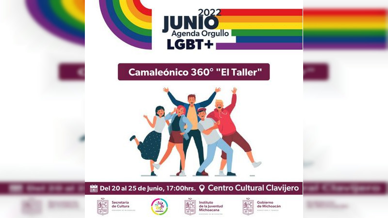 Invita SECUM a disfrutar de la Agenda Cultural LGBT+ en Morelia y otros municipios