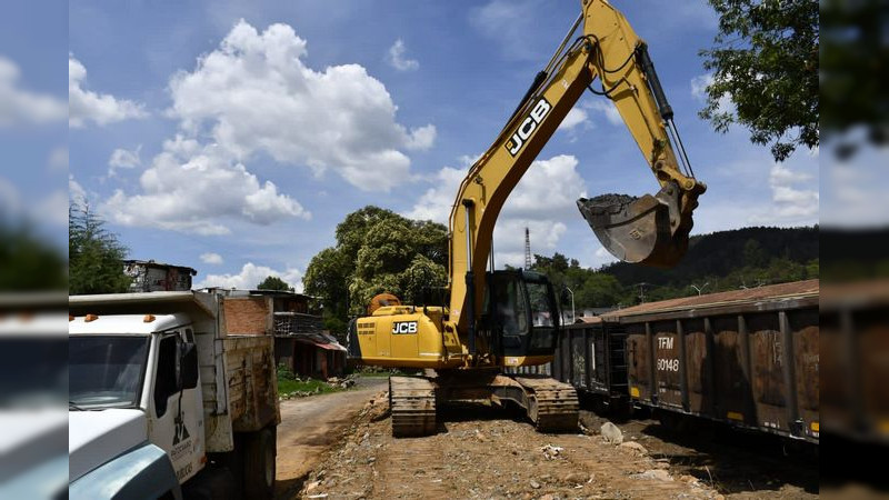 Arranca el Programa de Rehabilitación de caminos con Ecograva en Pátzcuaro