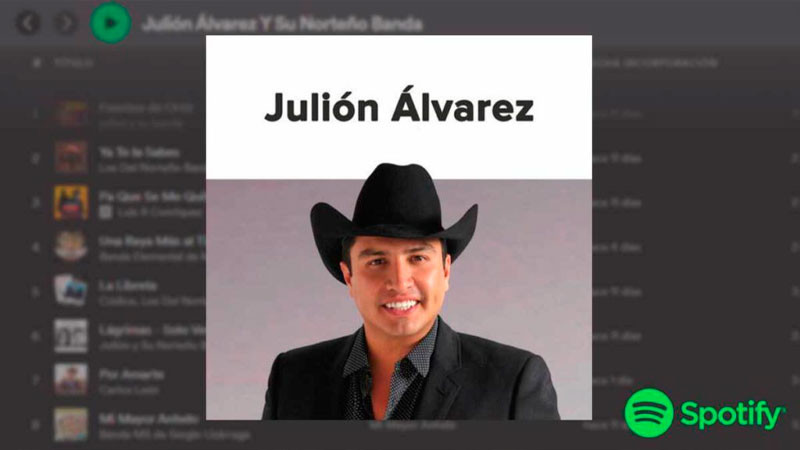 Es oficial, Julión Álvarez está de regreso en Spotify 