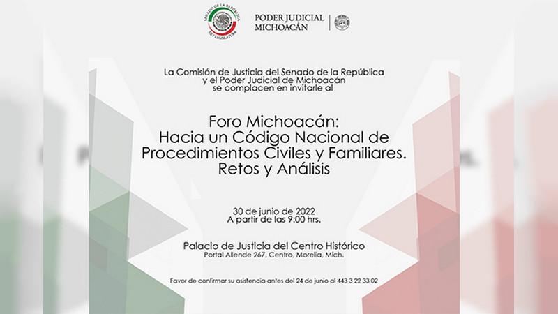 El Poder Judicial de Michoacán y el Senado de la República coordinan