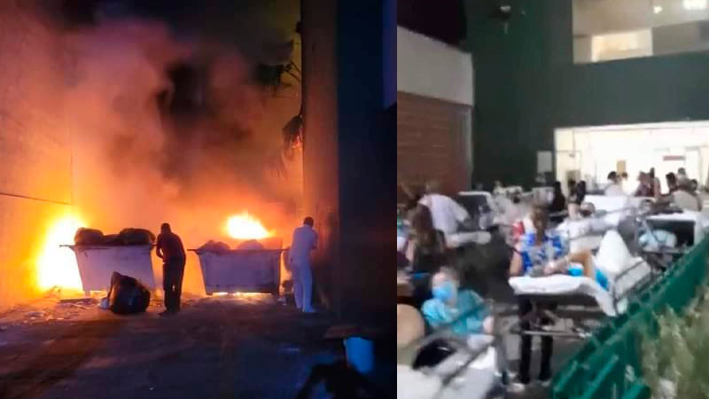 Por incendio, evacuan a pacientes del IMSS en Nuevo Laredo 
