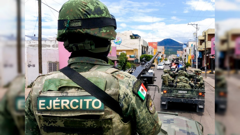Fortalece Sedena acciones de seguridad en Zamora, Michoacán 