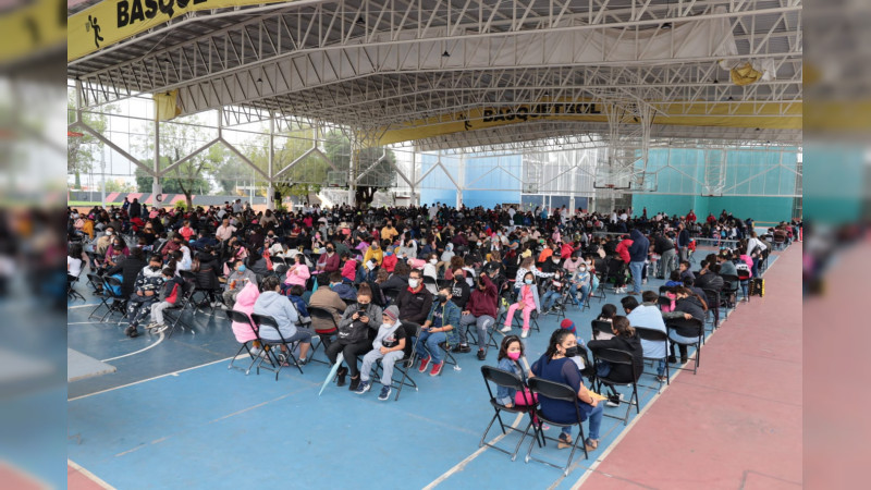 Aplican en Morelia 16 mil 260 vacunas anti-Covid a niños de 5 a 11 años 