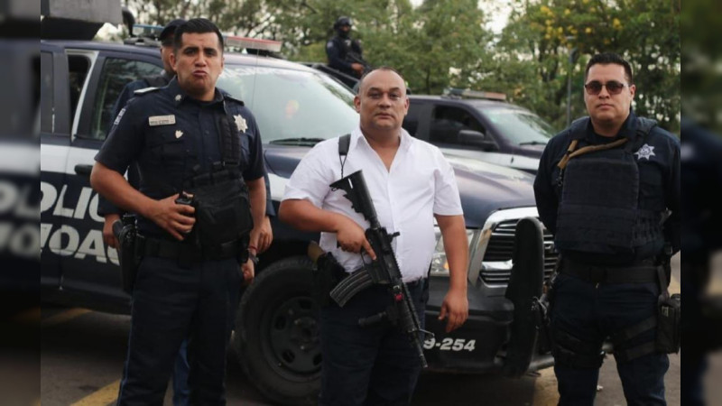 Con agrupamiento Canino de la Policía Michoacán refuerzan labores en Blindaje Zamora
