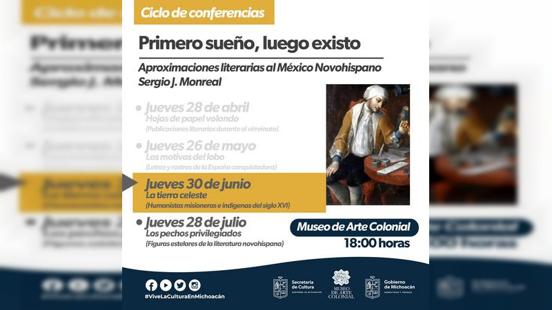 Impartirán charla sobre humanistas misioneros e indígenas en el Museo de Arte Colonial 