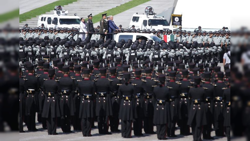 Bedolla asiste al tercer aniversario de la Guardia Nacional en la Ciudad de México 