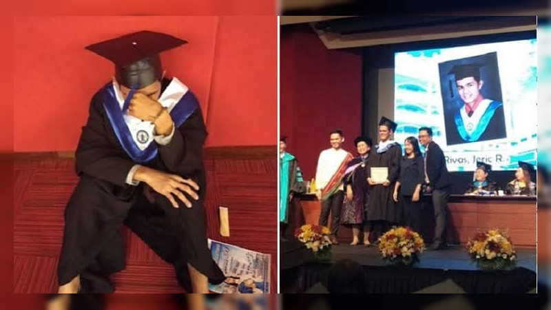 Joven rompe en llanto en su graduación: Sus padres no asistieron