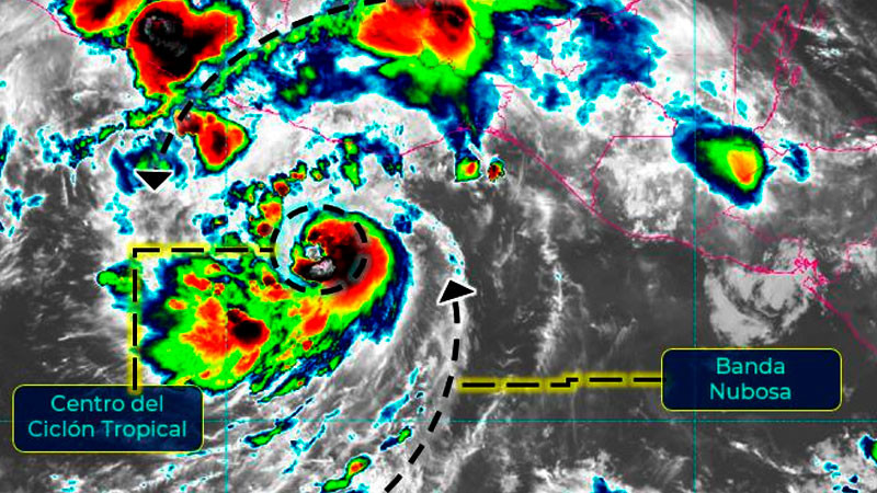 Huracán Bonnie ocasionará lluvias puntuales en Michoacán y 4 estados más 