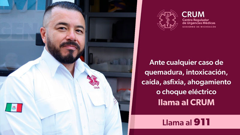 Atendidas por el CRUM, más de mil 700 caídas en 2022 