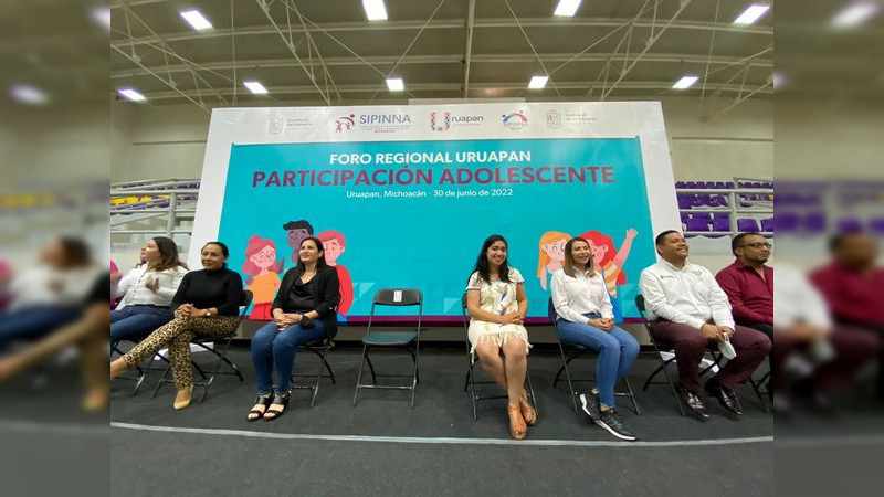 Realiza Sipinna y Ayuntamiento de Uruapan, Foro Regional de Participación Adolescente