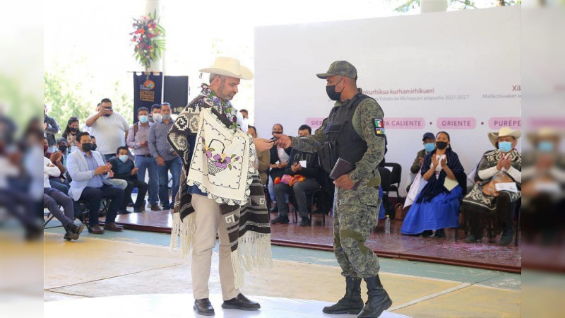 Celebra Bedolla aprobación del Congreso de Michoacán para legalizar las Guardias Comunales 