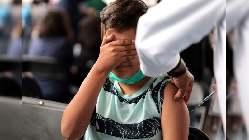 Aplicadas más de 100 mil dosis anti COVID-19 a menores de 5 a 11 años en Michoacán 
