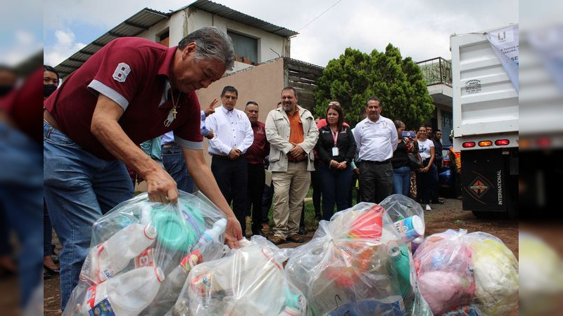 Arranca en Uruapan programa de separación de basura