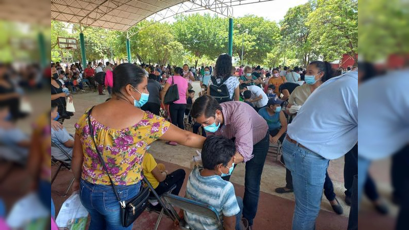 Ya son más de 7 mil niños vacunados contra el Covid-19 en Apatzingán