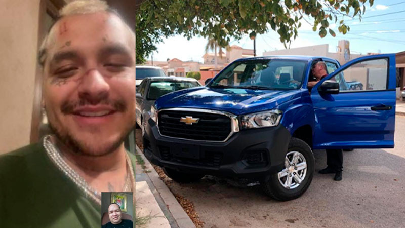 Christian Nodal cumple promesa y le regala camioneta a su maestro de la primaria 