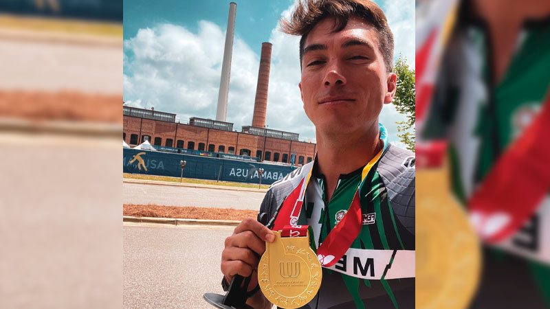 Jorge Luis es el patinador más veloz del mundo y es orgullo mexicano 