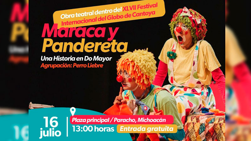 Maraca y Pandereta llega a la Feria Internacional del Globo de Cantoya 