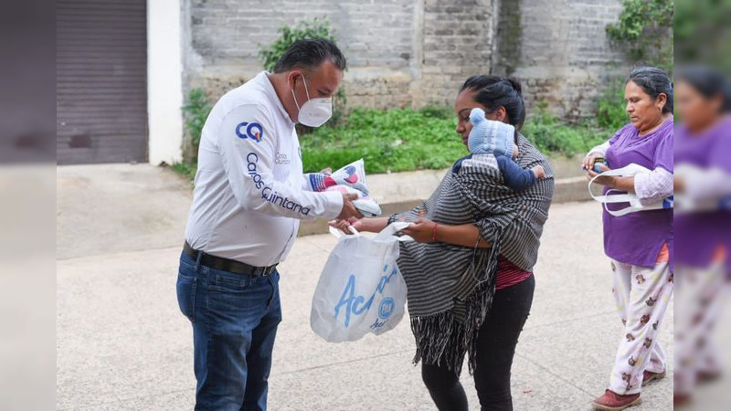 Carlos Quintana continuará apoyando a más de 10 mil familias con producto lácteo en Morelia  