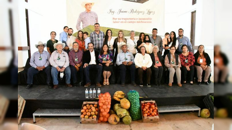 Reconocen aportes de Jaime Rodríguez López a Michoacán y al agro estatal 