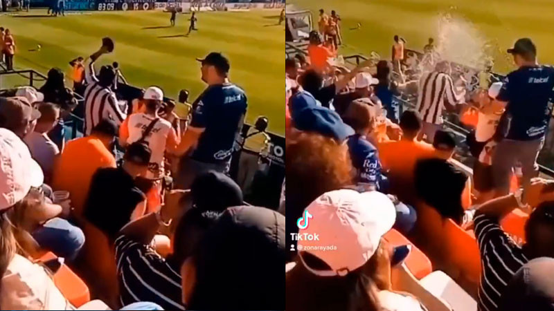 Aficionados de rayados se quejan por agresiones de parte de fans del Atlético San Luis 