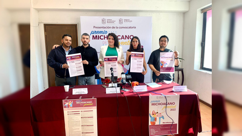 Lanza Ijumich convocatoria al Premio Michoacano de la Juventud 2022