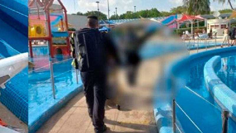 Niño se electrocuta en alberca de parque acuático en Cancún 