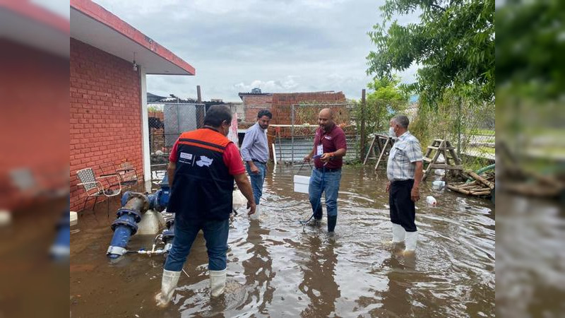 Coepris cloró 300 mil litros de agua en zonas afectadas de Villamar