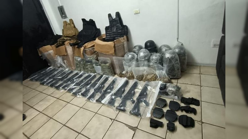 Aseguran arsenal en Tabasco; hay un detenido