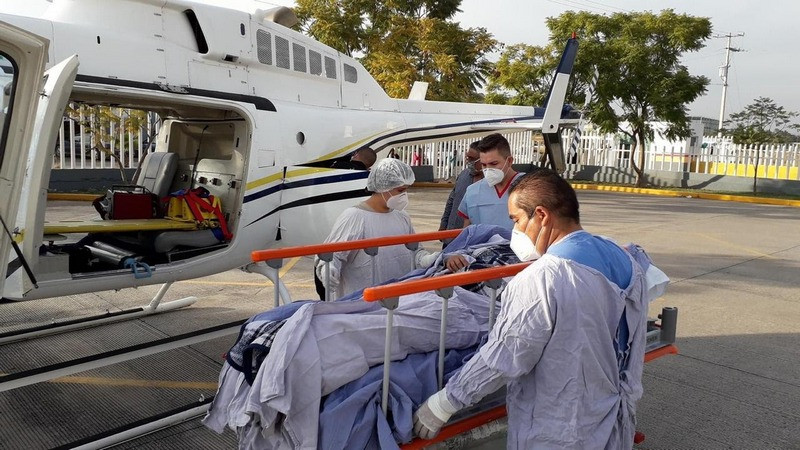 Lesionados por explosión de gas, trasladados vía aérea a Morelia