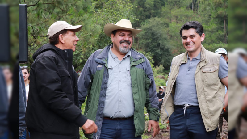 Reforestan 5 mil árboles en la zonas de amortiguamiento y núcleo de la monarca en Zitácuaro 
