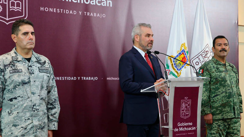 De octubre a junio, se redujo 25% la incidencia delictiva en Michoacán: Bedolla 