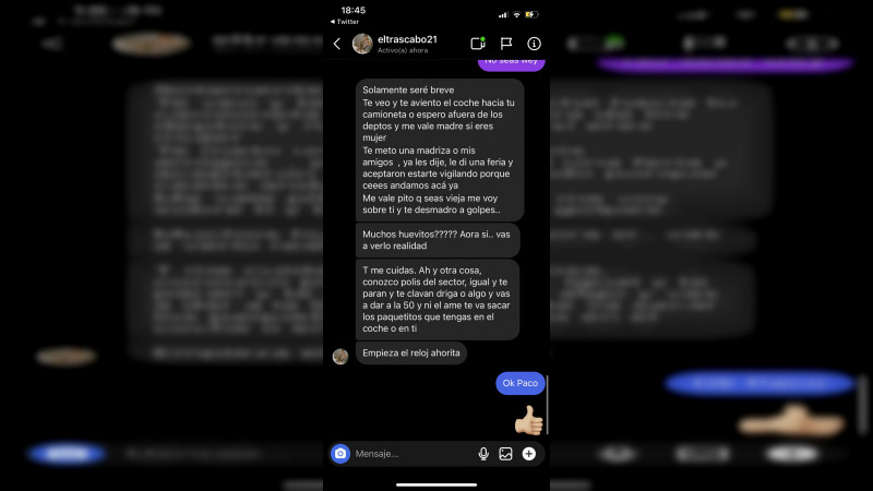 Renata Masciarelli hizo públicas las amenazas de muerte que recibió en redes sociales