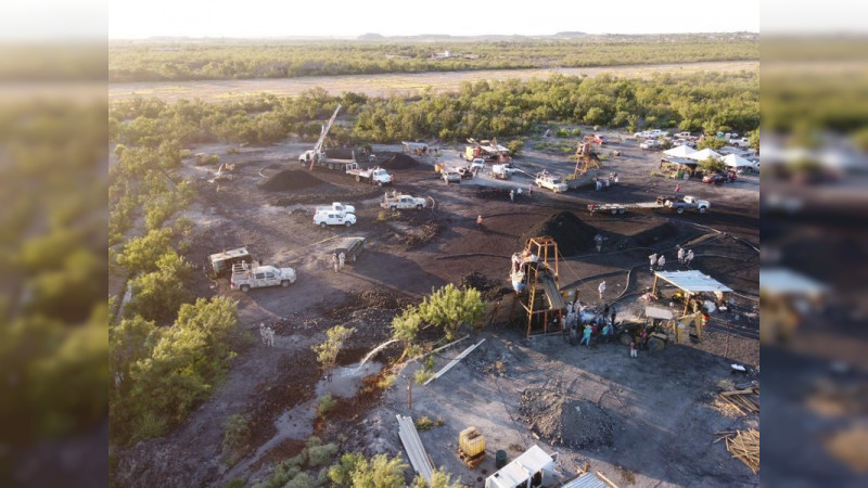 No hay condiciones aún para el rescate de mineros atrapados en Coahuila: Protección Civil 