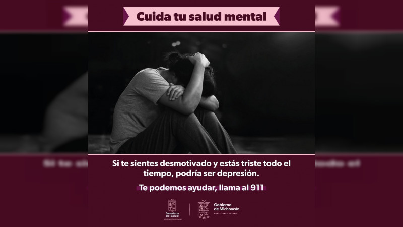 Vía telefónica, atiende SSM salud mental las 24 horas 