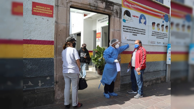 Registra Michoacán 8.93 por ciento de ocupación hospitalaria por infecciones respiratorias y COVID-19