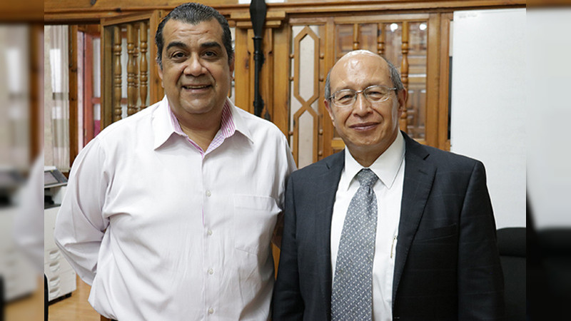 Se reúne magistrado presidente Jorge Reséndiz García con el secretario de salud en la entidad Elías Ibarra Torres
