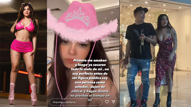 Karely Ruiz se queja de críticas, “ya sacaron todo lo malo de mí”, dice 