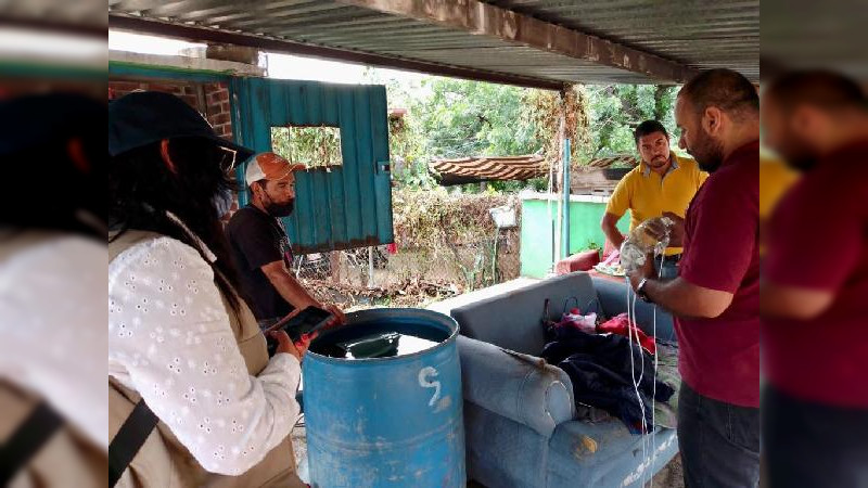 SSM logra clorar 250 mil litros de agua en zonas afectadas de Jungapeo por inundaciones 