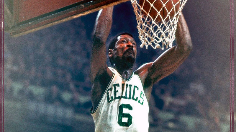 Camiseta número 6 de Bill Russell será retirada de toda la NBA 