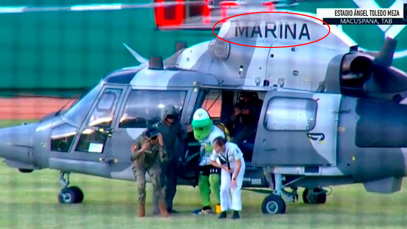 AMLO reprueba uso de helicóptero de la Marina para transportar a mascota de béisbol 