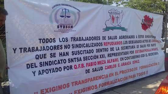 Se calientan las cosas al interior de la subsección 07 de la Sección 21 del SNTSS en Apatzingán  - Foto 1 