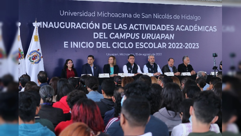 Después de 12 años de construcción; Bedolla inauguró plantel Uruapan de la UMSNH 