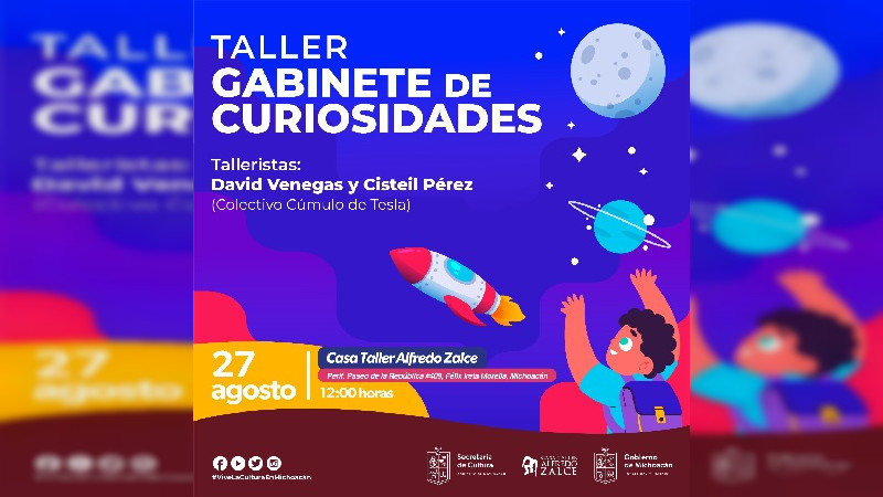 Invita Secum al taller "Gabinete de curiosidades" en Casa Taller Alfredo Zalce