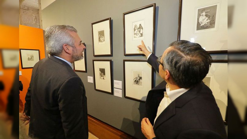 Inauguran Bedolla y Citibanamex exposición “Los Caprichos de Goya” en Centro Cultural Clavijero 