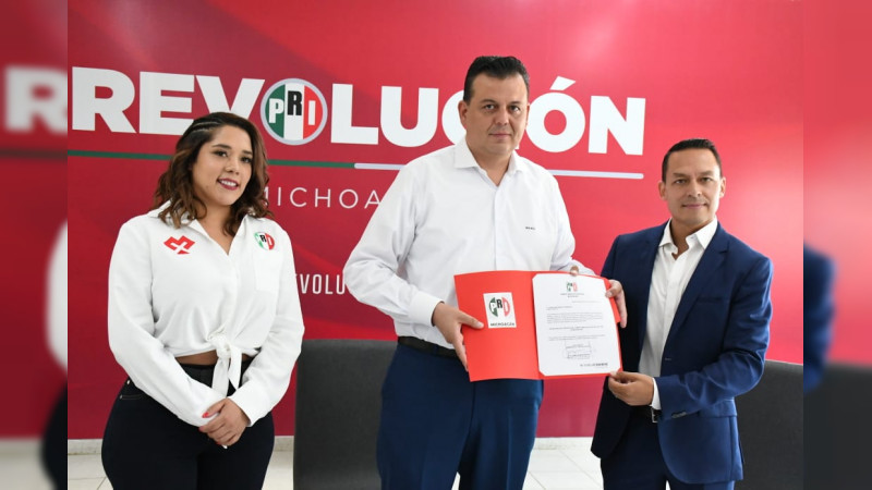 Jonathan Sanata González, nuevo secretario del Deporte del PRI Michoacán