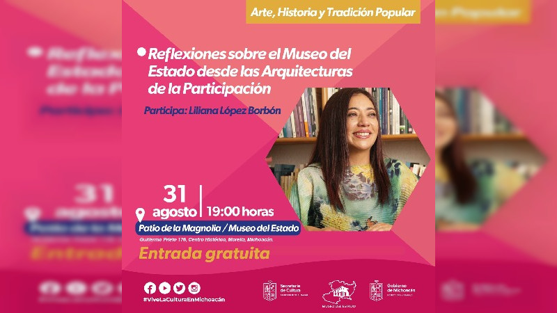Museo del Estado invita a charla de Liliana López Borbón
