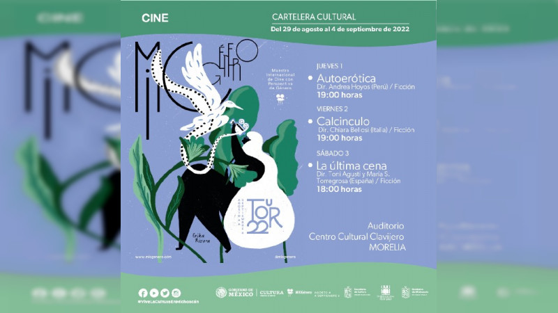 Centro Cultural Clavijero recibirá la 11ª edición de MICGénero