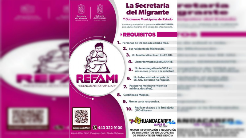 Implementa Gobierno Municipal de Huandacareo programa Reencuentro Familiar 