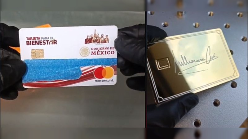 Abuelo cubre de oro su tarjeta del Bienestar para que parezca de Millonarios Club     